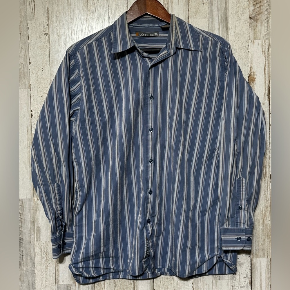 John Henry Button Down Medium‎